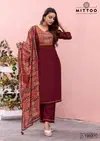 Mittoo Day Light Modal Silk Top Bottom With Dupatta Collection